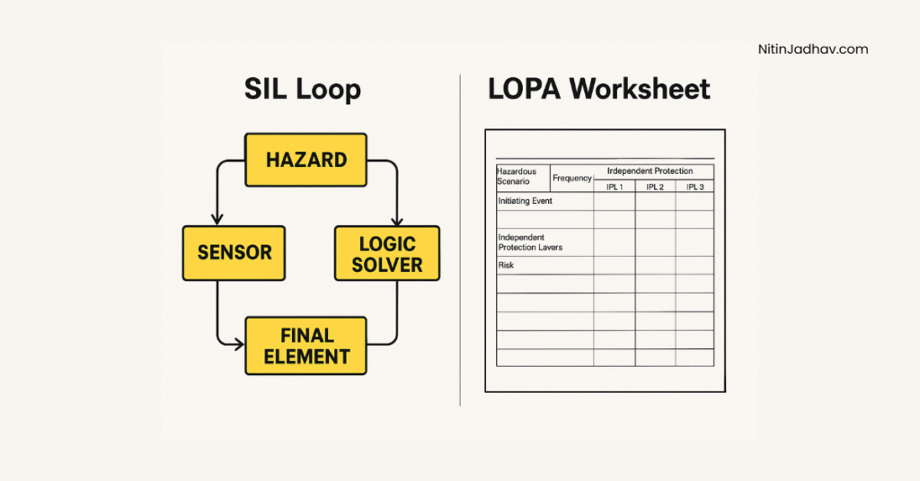 Comparison of SIL and LOPA in process safety risk analysis