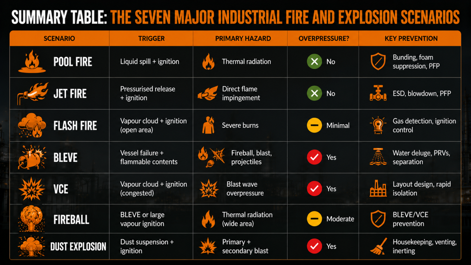 Smoke Explosion Risk Industrial Fire & Explosion Scenarios: The Complete Process Safety ...